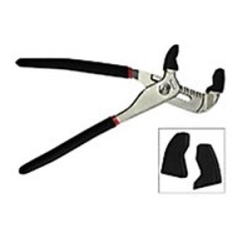 Superior Tool 06011 Pipe Wrench Plier, 2-1/8 in Jaw, Steel, Vinyl Grip Handle