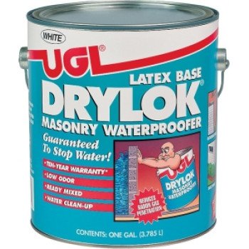 Drylok 27513 Masonry Waterproofer, White, Liquid, 1 gal, Pail