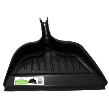 Simple Spaces 2033 Snap-On Dustpan, 12.75 in L, 14.75 in W, Recycle Polypropylene, Gray, Rubber Lip