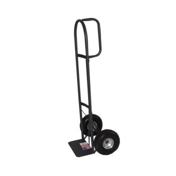 Milwaukee Hand Truck 30019 Hand Truck, 14 in W Toe Plate, 7-1/2 in D Toe Plate, 800 lb, Pneumatic Caster
