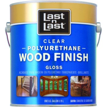 Last n Last 53501 Polyurethane Wood Finish, Gloss, Liquid, Clear, 1 gal, Can