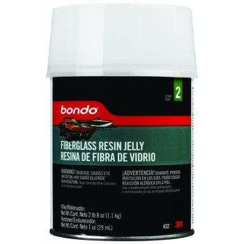 Bondo 432 Fiberglass Resin Jelly, 1 qt Can, Solid, Pungent Organic
