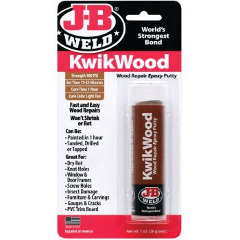 J-B Weld 8257 Epoxy Putty, Light Tan, 1 oz, Stick Pack