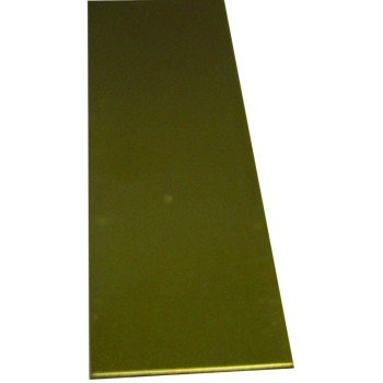 K & S 8249 Decorative Metal Strip, 2 in W, 12 in L, 0.064 in Thick, Brass