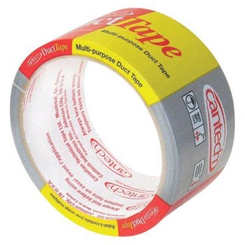 Cantech 393 Series 393-21 Duct Tape, 10 m L, 48 mm W, Polyethylene Backing, Gray