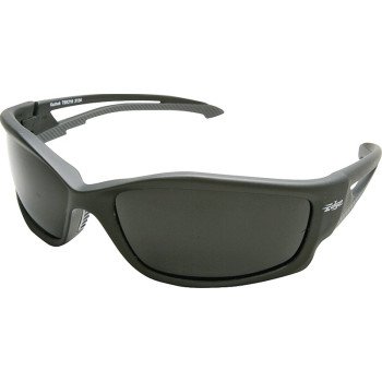 Edge TSK236 Polarized Safety Glasses, Unisex, Polycarbonate Lens, Full Frame, Nylon Frame, Matte Black Frame