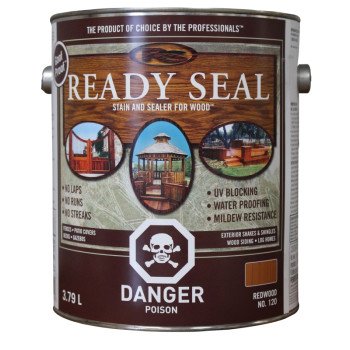 Ready Seal 120C Wood Stain and Sealant, Redwood, 1 gal