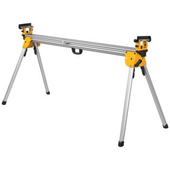 DeWALT DWX723 Miter Saw Stand, 500 lb, 151 in W Stand, 32 in H Stand, Aluminum, Black/Yellow