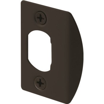 Defender Security E 2516 Door Strike Plate, 2-1/4 in L, 1-7/16 in W, Steel, Bronze