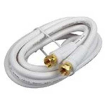 Audiovox CVH606WHR Coaxial Cable, White Sheath