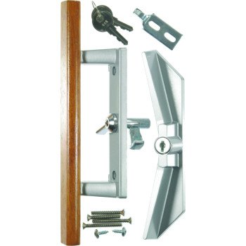 Wright Products VK1104 Door Handle, Aluminum/Wood, Oak