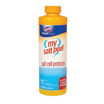 Clorox POOL & Spa My Salt Pool 80032CLX Salt Cell Protector, 32 oz Bottle, Liquid, Light Yellow