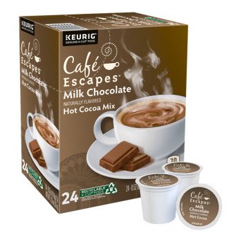 KEURIG 5000330121 K-Cup Pod, Milk Chocolate Flavor, Yes Caffeine Box