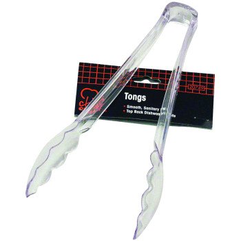 CHEF CRAFT 20749 Food Tong, 9 in L, Plastic, Clear