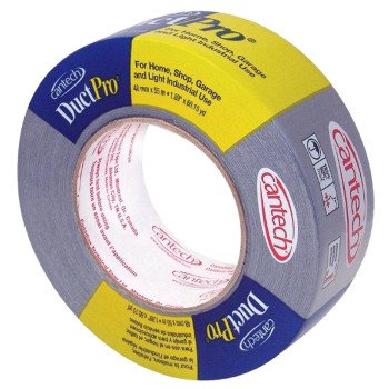 Cantech DUCTPRO 397 Series 397-21 Duct Tape, 55 m L, 48 mm W, Polyethylene Backing, Silver