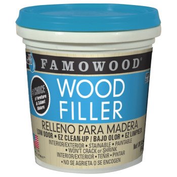 Famowood 40022134 Wood Filler, Liquid, Paste, Slight, Red Oak, 1 pt