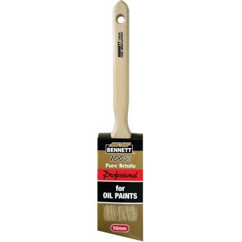BENNETT ANG B 2IN Paint Brush, 2 in W, Polyester Bristle