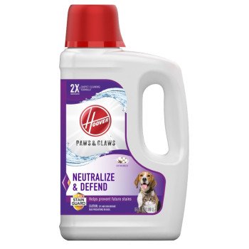 Hoover Paws & Claws AH30925 Carpet Cleaning Formula, 64 oz, Liquid, Cotton Breeze, Light Yellow/Straw