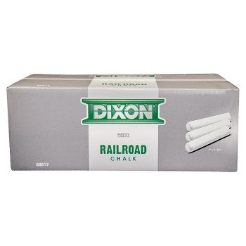 Dixon Ticonderoga 88819 Tapered Round Railroad Chalk, White, Temporary