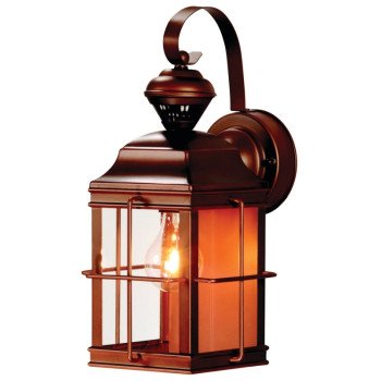 Heath Zenith Dualbrite Series HZ-4144-AZ Motion Activated Decorative Light, 120 V, 100 W, Incandescent Lamp