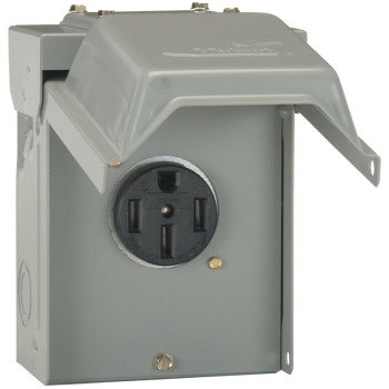 GE U054P RV Power Outlet, 50 A, 120 V, Surface