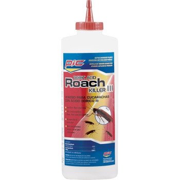 Pic BA-16 Roach Killer, Powder, Spray Application, 16 oz Bottle