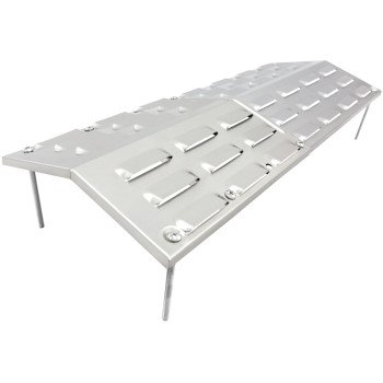 GrillPro 92375 Heat Plate, Stainless Steel, Porcelain Enamel-Coated, For: H or Bar Burners on the Grill