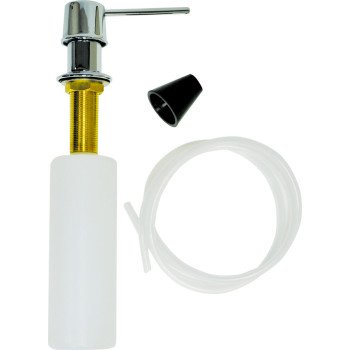 Danco 10038B Soap Dispenser with Nozzle, 12 oz Capacity, Metal/Plastic, Chrome