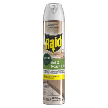 Raid 00882 Ant and Roach Killer, Aerosol, Spray Application, Indoor, 11 oz