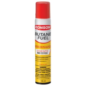 Ronson 99144 Lighter Fuel, Gas, Clear, 2.75 oz
