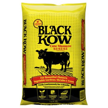 Black Kow 50150151 Composted Cow Manure, Black, 1 cu-ft Bag