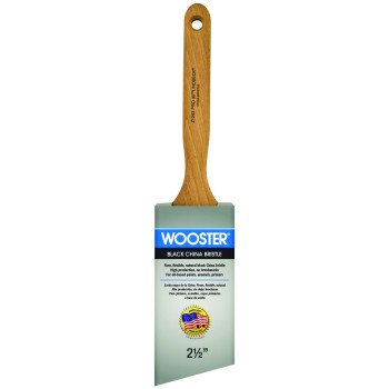 Wooster Z1293-2-1/2 Paint Brush, 2-1/2 in W, 2-15/16 in L Bristle, China Bristle