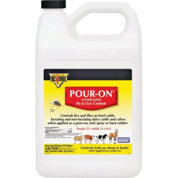 Bonide REVENGE 46430 Fly and Lice Control, Liquid, Pour-On, Spray Application, 1 gal
