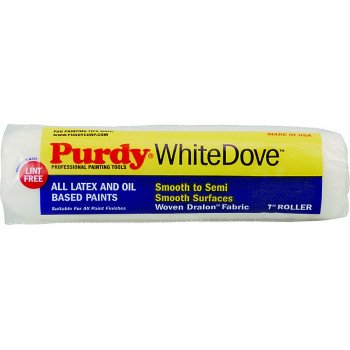Purdy White Dove 670073 Paint Roller Cover, 1/2 in Thick Nap, 7 in L, Dralon Fabric Cover