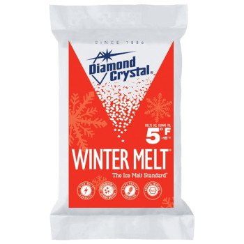 Cargill Diamond Crystal Winter Melt 100012604 Ice Melter Salt, Crystalline Solid, White, 25 lb Bag