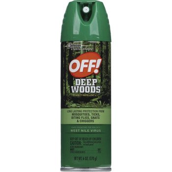 OFF! Deep Woods 01842 Insect Repellent V, 6 oz, Liquid, Clear, Alcohol