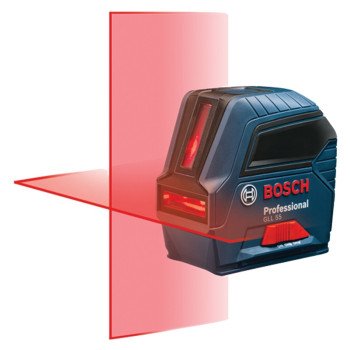 Bosch GLL 55 Cross-Line Laser, 50 ft, +/-1/8 in at 33 ft Accuracy, 2-Line