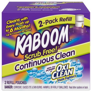 Kaboom 35133 Toilet Cleaning System Refill, Granular, Chlorine, White