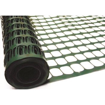Tenax Guardian Series 5A030001 Visual Barrier, 100 ft L, 1-3/4 x 1-3/4 in Mesh, Oval Mesh, HDPE, Green