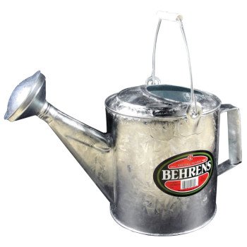 Behrens Metalware Classics 206RH Watering Can, 1.5 gal Can, Steel, Steel Sage, Hot-Dipped Galvanized