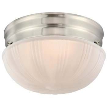 Westinghouse 61072 Flush Mount Ceiling Fixture, LED Lamp, 850 Lumens Lumens, 3000 K Color Temp, Brushed Nickel Fixture