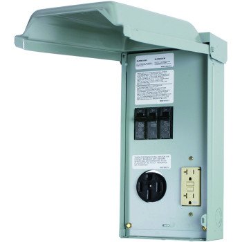 GE GE1LU502SS RV Outlet Box, 70 A, 120, 240 V, Surface