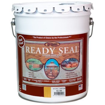 Ready Seal 505C Exterior Wood Stain and Sealer, Water White, Liquid, 5 gal