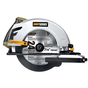 Rockwell SS3401 Circular Saw, 12 A, 7-1/4 in Dia Blade, 1-49/64 in at 45 deg, 2-1/2 in at 90 deg D Cutting