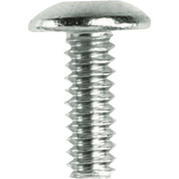 Danco 35646B Faucet Handle Screw, #10-24 Thread, 1/2 in L, Brass, Chrome Plated