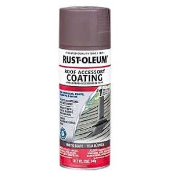 Rust-Oleum 285222 Rust Preventative Spray Paint, Flat, Rustic Slate, 12 oz, Can