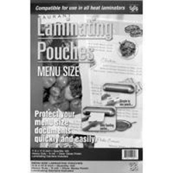 BANNER AMERICAN 11276 Laminating Pouch, 12 in L, 18 in W, 5 mil Thick, Clear