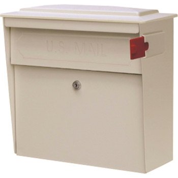 Mail Boss 7173 Mailbox, Steel, Powder-Coated, White, 15-3/4 in W, 7-1/2 in D, 16 in H