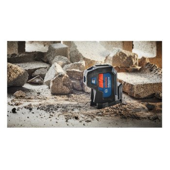 Bosch GPL100-50G Five-Point Alignment Laser Level, 125 ft, +/-1/8 in at 30 ft Accuracy, 2-Beam, Green Laser