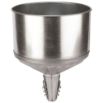 Lubrimatic 75-008 Funnel, 8 qt Capacity, Galvanized Steel, 11-1/2 in H